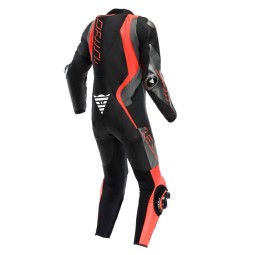 Mono DAINESE AUDAX 1PC PERF LEATHER black/red fl