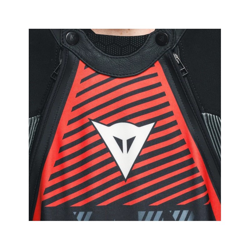 Mono DAINESE AUDAX 1PC PERF LEATHER black/red fl