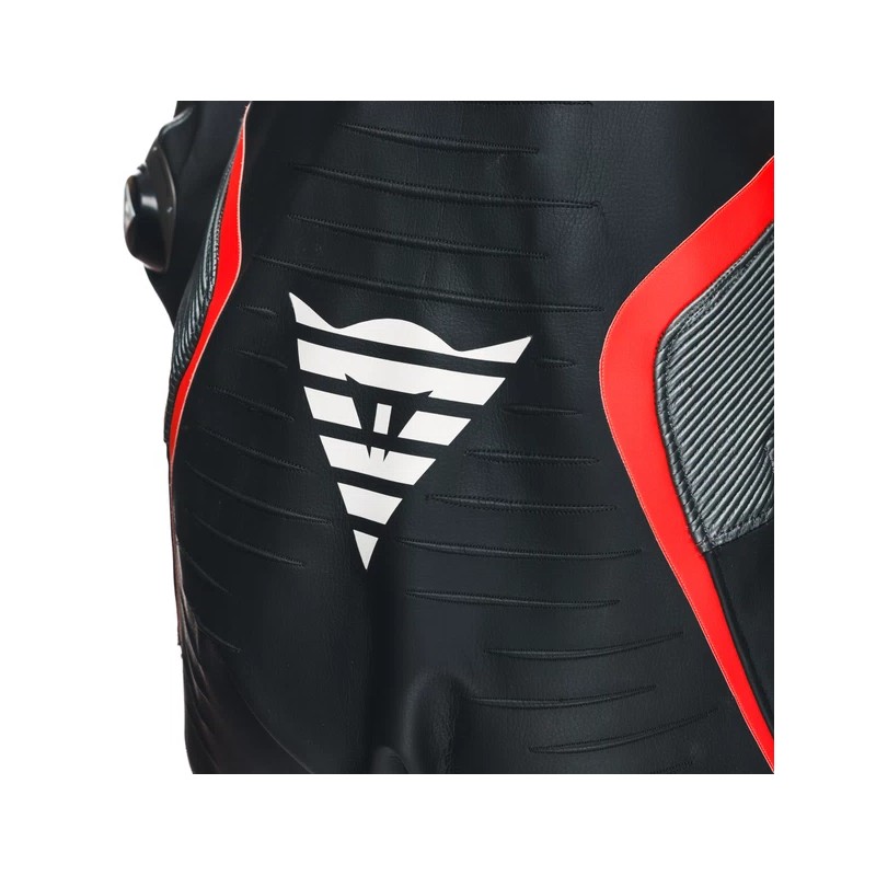 Mono DAINESE AUDAX 1PC PERF LEATHER black/red fl