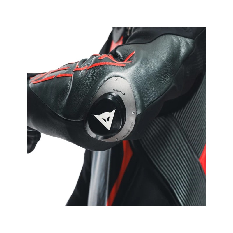 Mono DAINESE AUDAX 1PC PERF LEATHER black/red fl