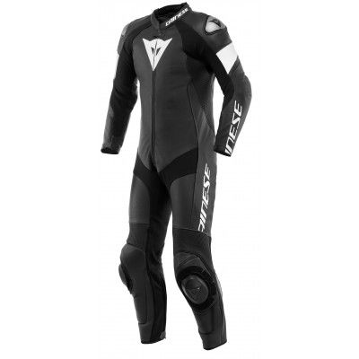 Mono DAINESE TOSA LEATHER 1PC PERF Negro/blanco