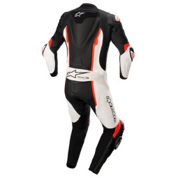 Mono ALPINESTARS MISSILE V2 LEATHER 1PC Blanco/rojo fl