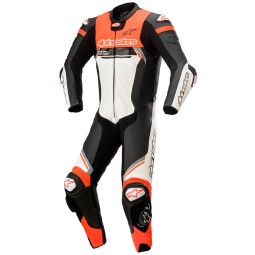 Mono ALPINESTARS MISSILE V2 IGNITION LEATHER 1PC Blanco/rojo fl
