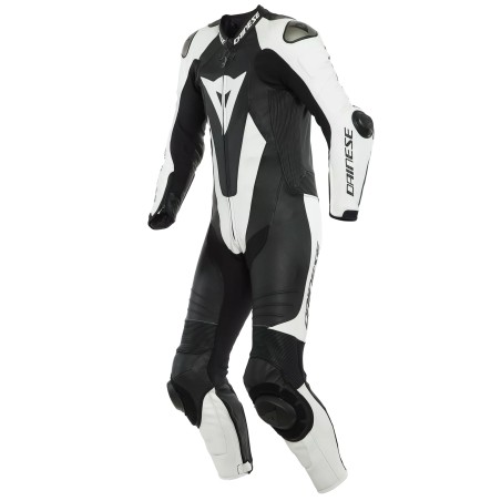 Mono DAINESE LAGUNA SECA 5 1PC PERF. LEATHER SUIT White/black