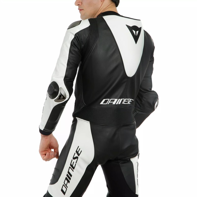 Mono DAINESE LAGUNA SECA 5 1PC PERF. LEATHER SUIT White/black